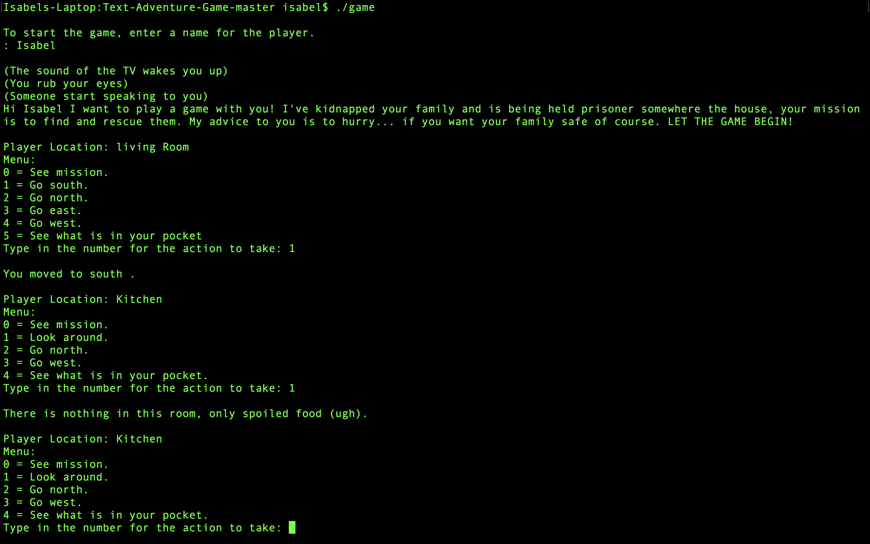 Text Adventure Game